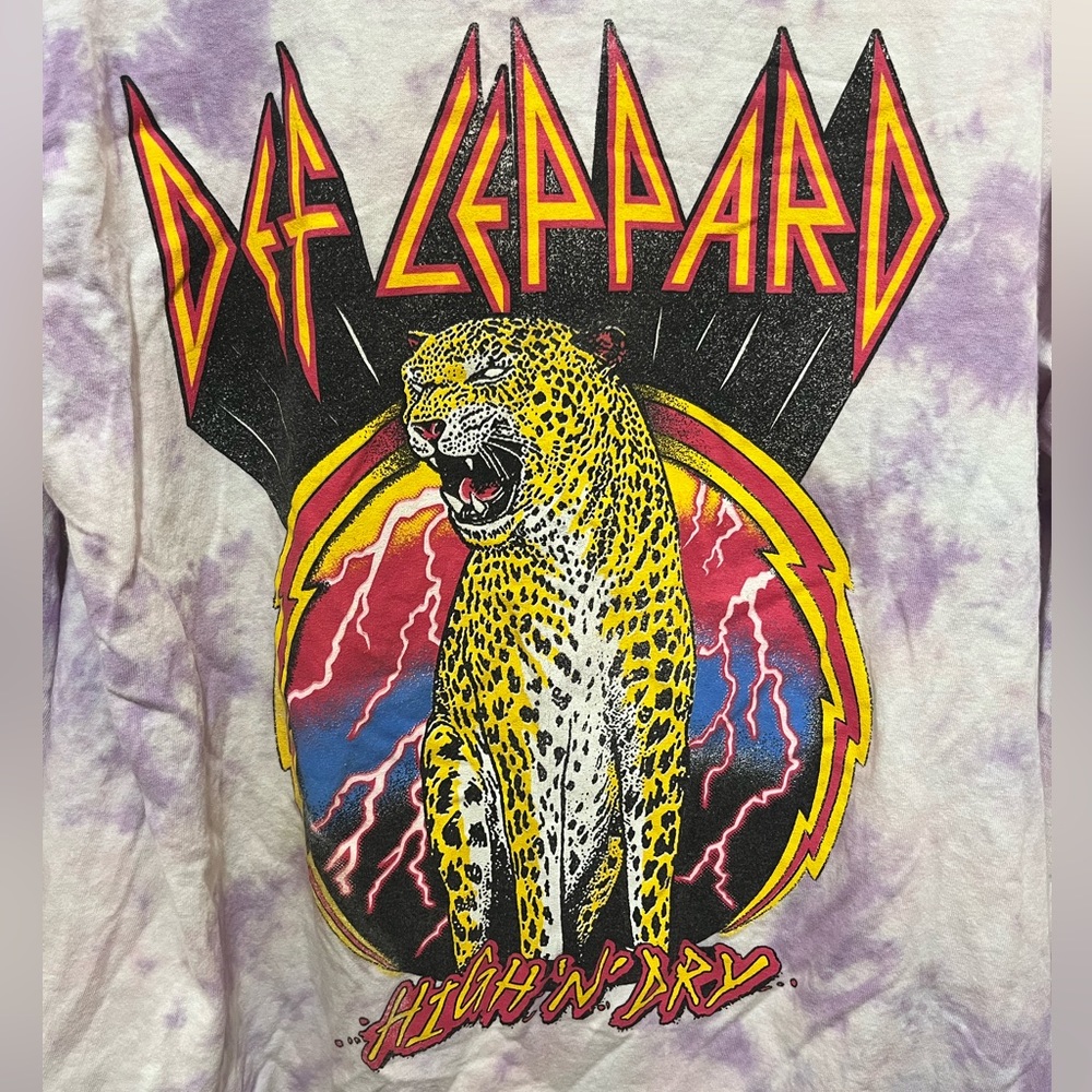 DEF LEPPARD PURPLE TYD DYE LONG SLEEVE TEE